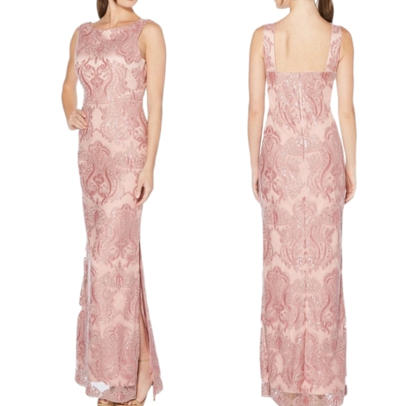 Laundry By Shelli Segal Dresses & Skirts - Laundry Baroque Motif Sequined Mesh Long Gown 4‎